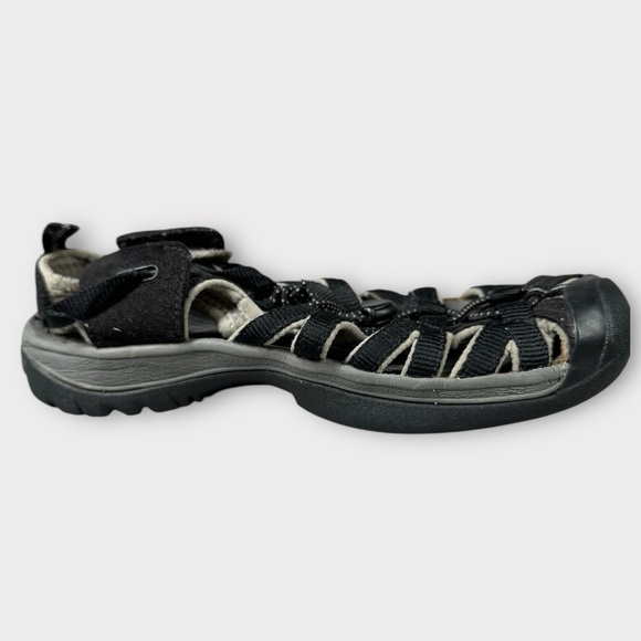 Keen Whisper Sandal Women’s Size 7 Black/Gargoyle Grey Hiking Waterproof - Picture 6 of 11